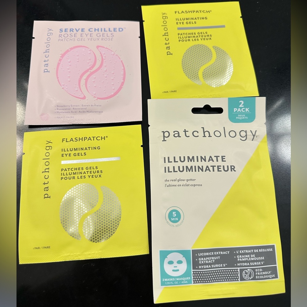 Patchology Eye Gels and Face Mask NWT